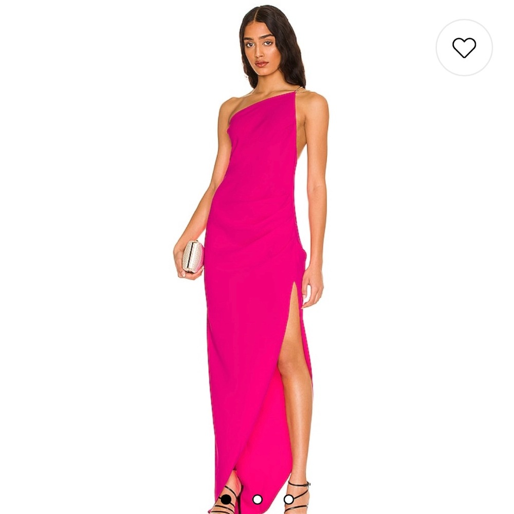Revolve x Amanda Uprichard Marea Gown in Hot Pink. Size Medium. Fits US4-6.